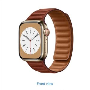 Apple NEW 41mm Ink Leather Link - S / M . Color CAMEL !! Never been USED